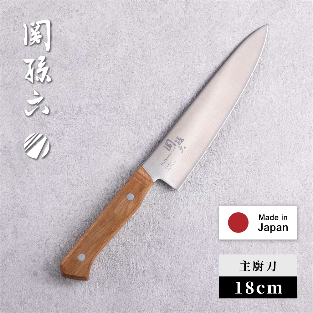【日本貝印KAI】關孫六鉬釩不鏽鋼主廚刀18cm(新款Shiraai系列/日本製造), , large