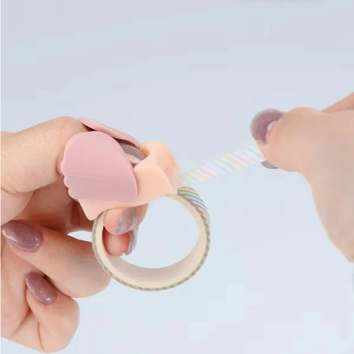 sun-star kiritoRING 小鳥造型 紙膠帶切割器 撕膠帶 迷你膠台 夾式膠台 (多色)*棕色, , large