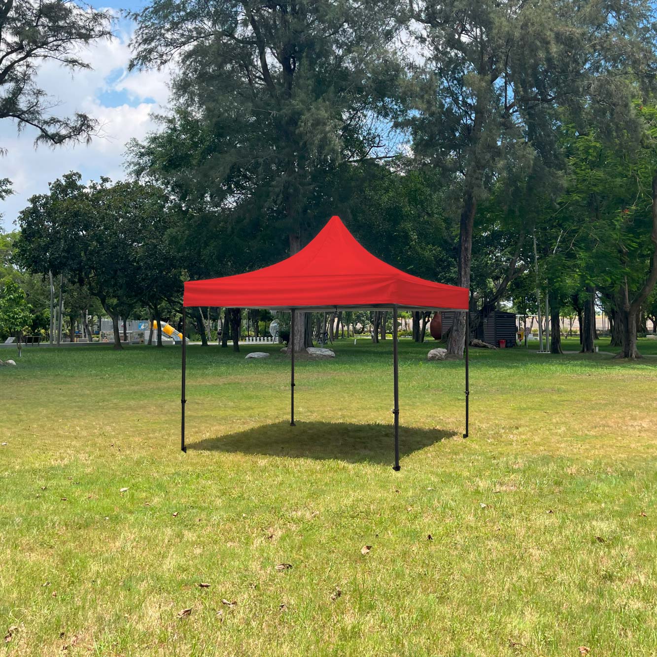 【振盛塑膠】八角快速帳（折疊式帳篷）/PVC布八角骨架/紅色, , large