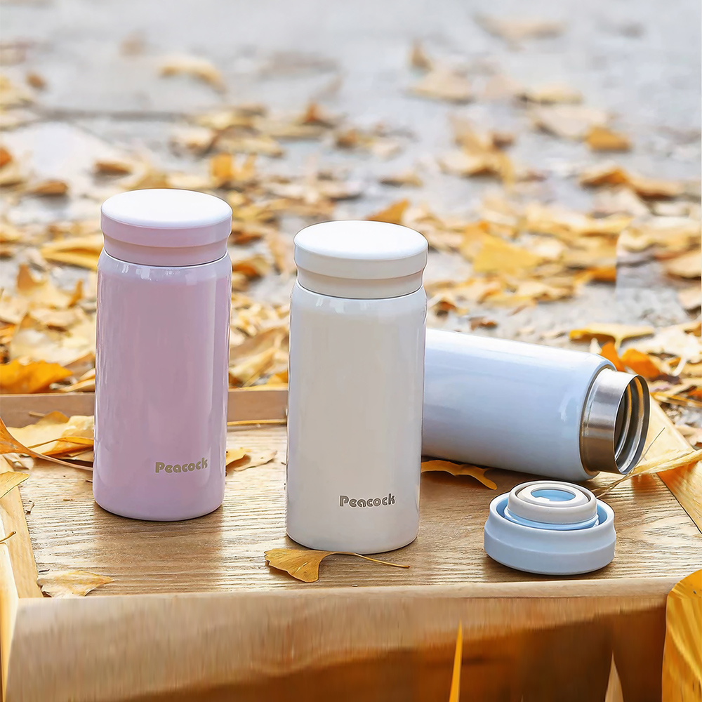 【日本孔雀Peacock】小資族 超輕量隨身不鏽鋼 保冷保溫杯200ML(迷你杯)-玫瑰紅, 玫瑰紅, large