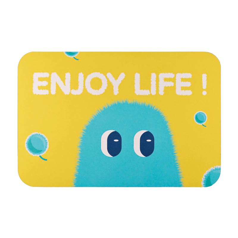 【怪獸】新銳設計師 10秒頂吸 軟式珪藻土吸水地墊 NewGen Designer(60x40cm) -享受生活蒲公英, , large