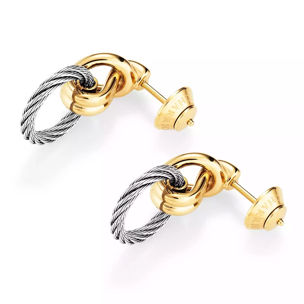 CHARRIOL 夏利豪 CELTIC KNOT 耳環 03-104-1277-0, , large