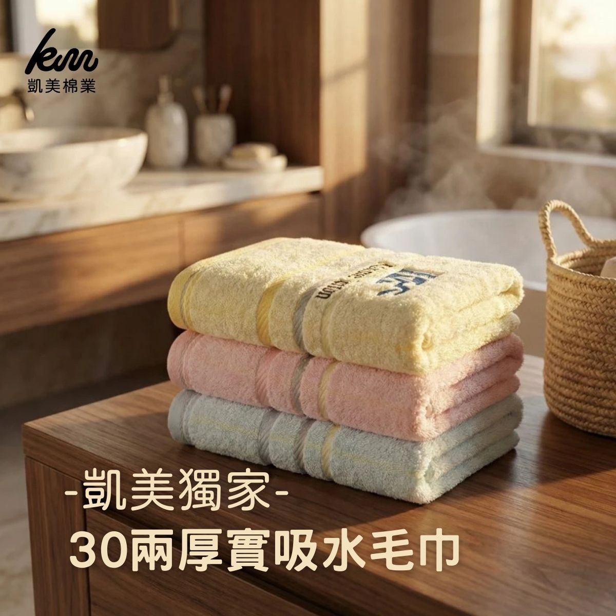 [凱美棉業] 5入組 隨機出色 MIT台灣製 凱美獨家推出  30兩厚實吸水毛巾/擦澡巾  凱美棉業