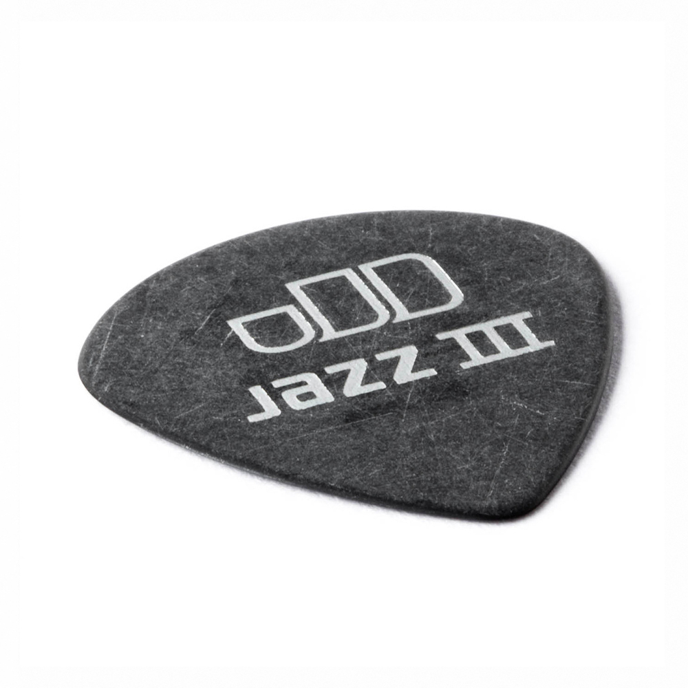 Jim Dunlop Tortex Pitch Black Jazz lll 482R 0.73mm Pick, , large