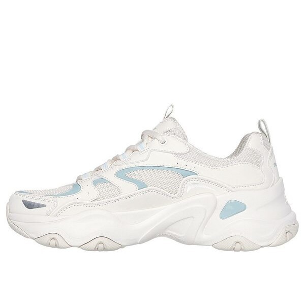 Kixpress-Skechers D'Lites 5.0 女 休閒鞋 經典 復古 厚底 增高 穿搭 米白 藍 [150520NTBL], , large