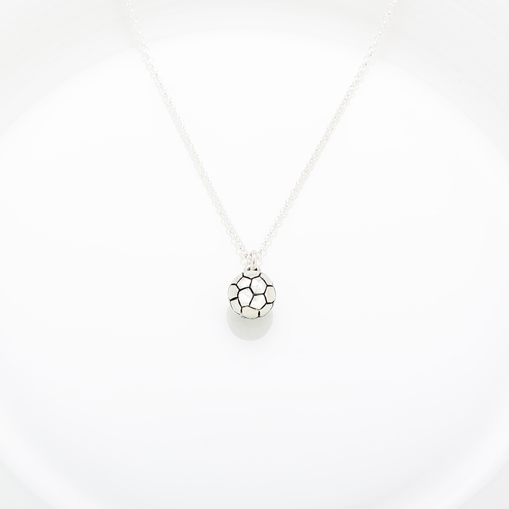【Angel & Me】FIFA World Cup Soccer Ball s925 sterling silver necklace gift, , large