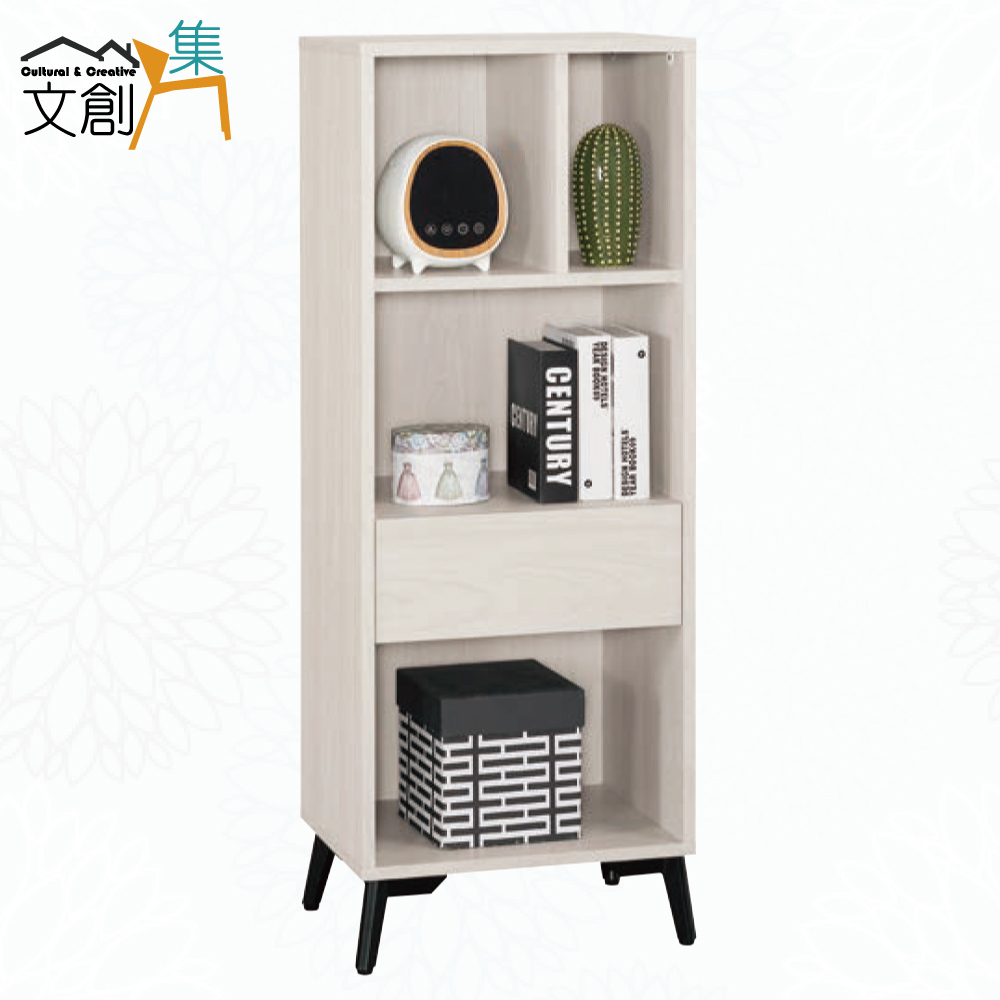 【文創集】丹尼1.5尺單抽半開放展示櫃(客約商品), , large