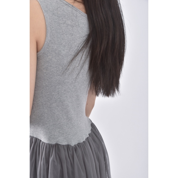 (S) woog質感無袖綠色洋裝二手衣, , large