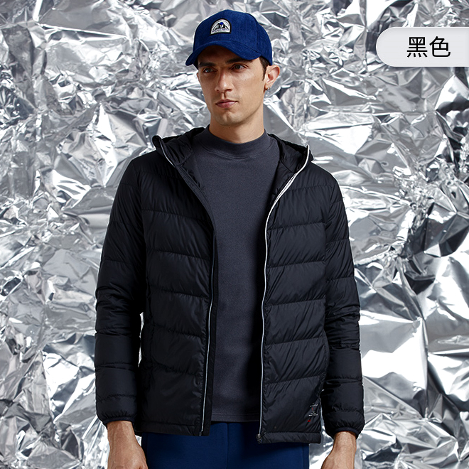探拓戶外Tectop【KE精品系列】T2147315男款連帽羽絨外套～T400防撕裂機能紗.90/10白鴨絨.拉鍊式口袋, , large
