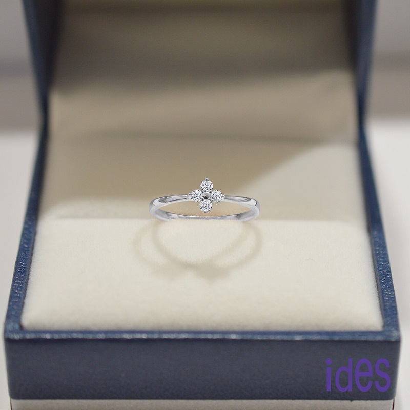 [ides愛蒂思] 成年禮 生日禮 日系輕珠寶OL系列設計款14K金鑽石戒指/小幸運 (戒圍請於訂單備註), , large