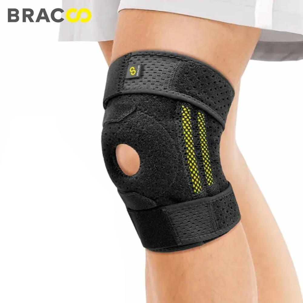 BRACOO Knee brace(Dual support breathable skin-friendly adjustable) KP32, , large