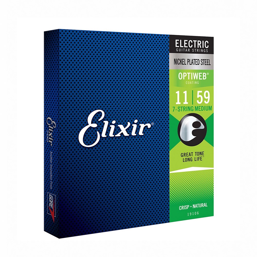 Elixir 19106 Optiweb 電吉他七弦 11-59【敦煌樂器】, , large