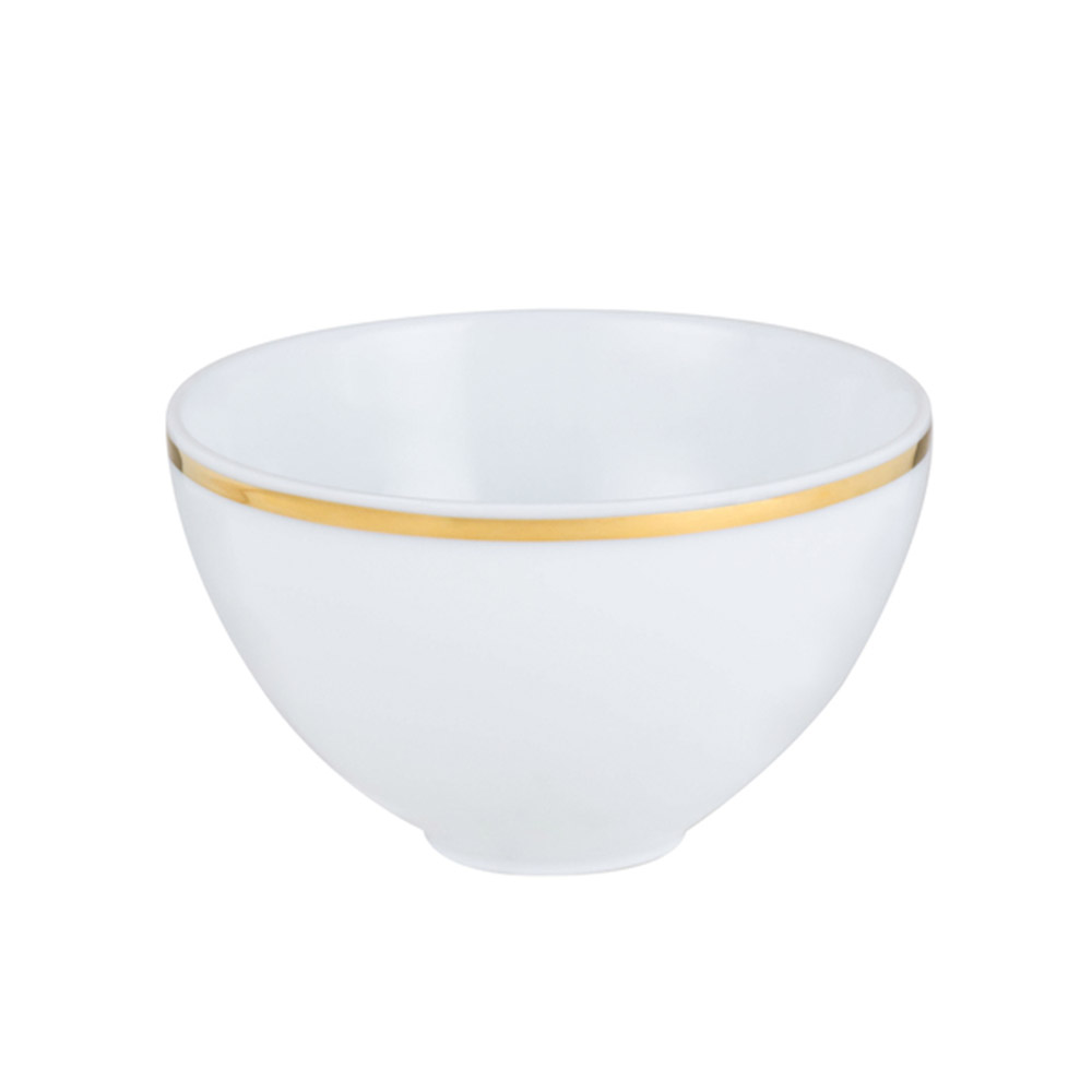 LEGLE - Auspicious-shaped Soup Bowl with Gold Ridge