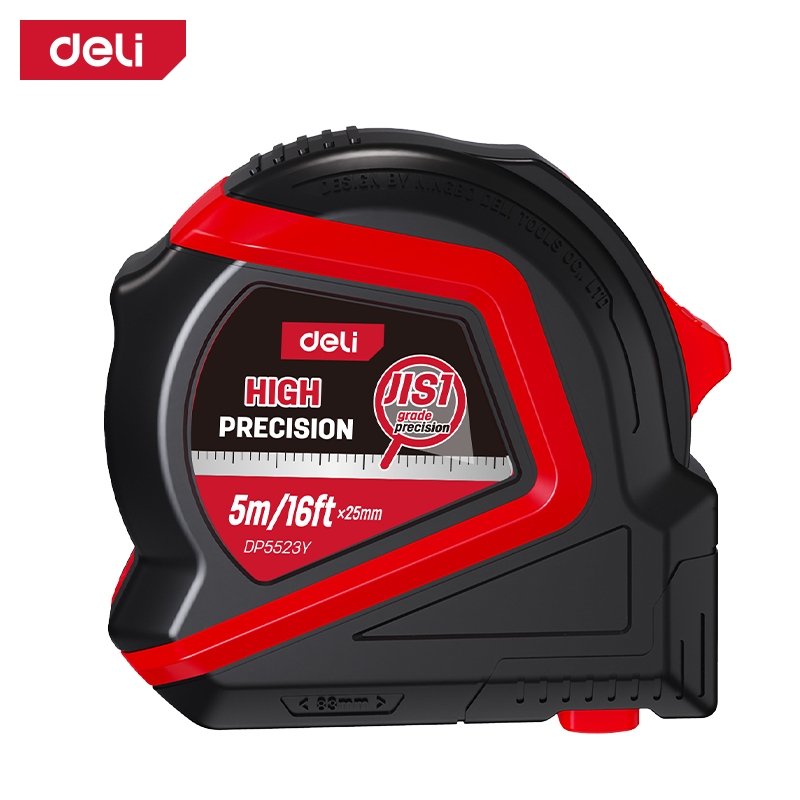 【得力工具 deli tools】專業耐摔包膠捲尺 JIS1 專業款 PRO系列-5M, , large