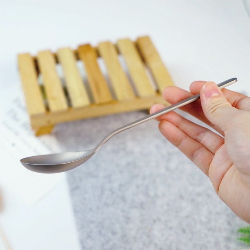 【純鈦霧面阿湯筷匙餐具組】鈦筷 鈦湯匙 環保餐具 筷子 湯匙 餐具組, , large