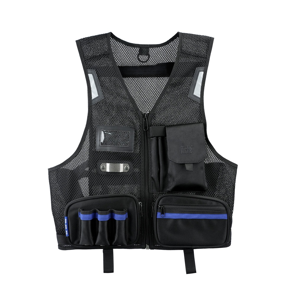 【Niche 樂奇】透氣網布工程背心 工具背心 多口袋工作背心 反光設計 TL-6401, , large