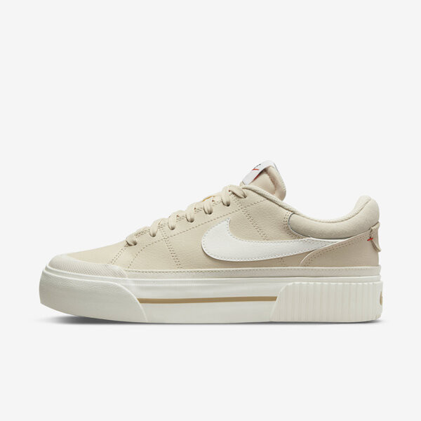 Kixpress-Nike Wmns Court Legacy Lift 女 休閒 經典 復古 厚底 穿搭 奶茶 [DM7590-200], , large