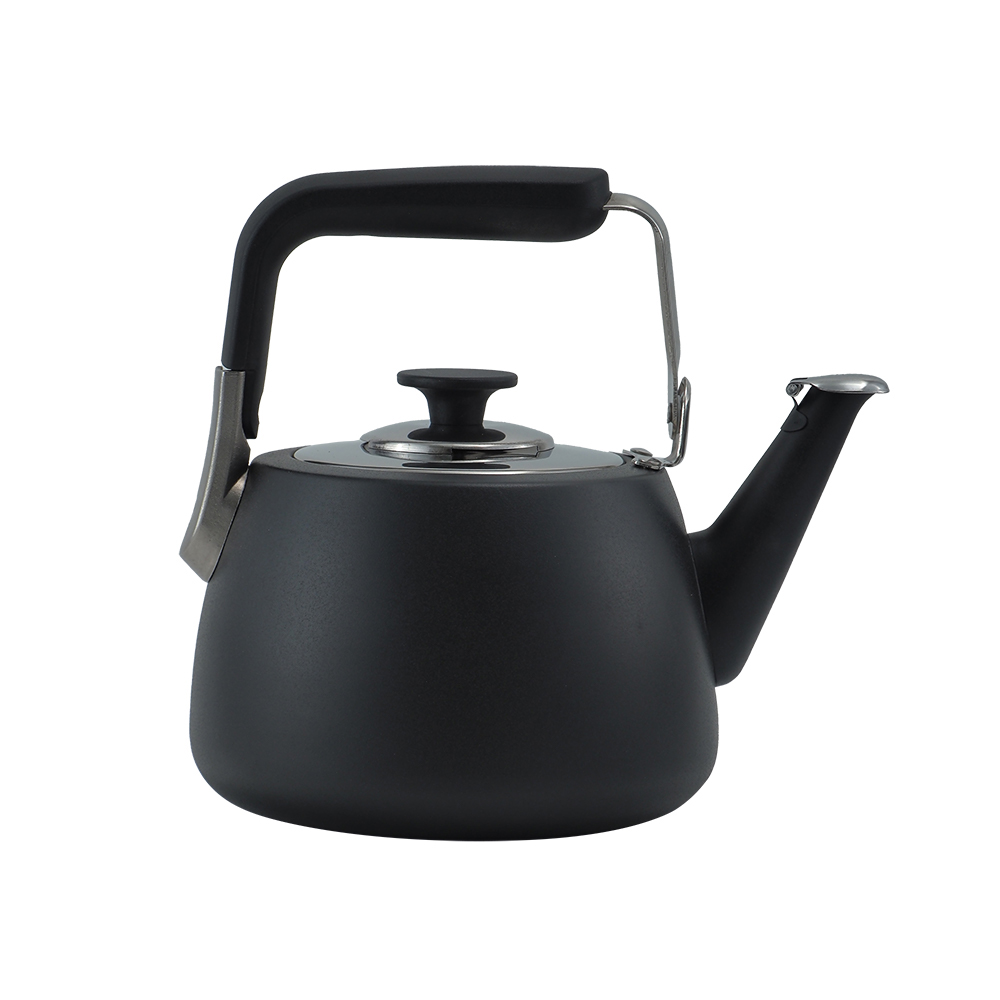 仙德曼露營304不鏽鋼風琴壺-2.0L-黑色-1支, , large