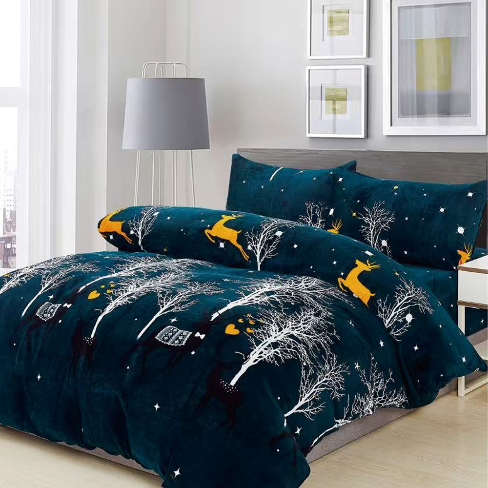 【Galatea葛拉蒂】法蘭絨冬季雙人加大床包四件組 多款任選, , large