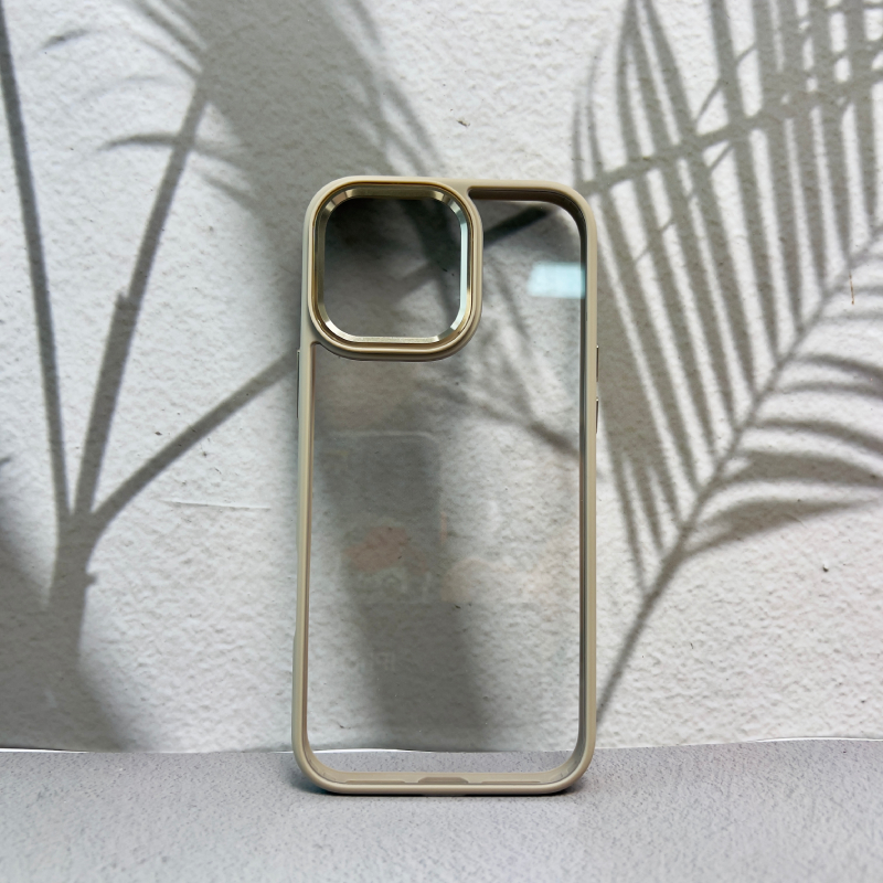 【CR科瑞亞】iPhone 16 Pro Max-6.9吋-手機保護殼金盾高透膚感邊框-鈦金, , large