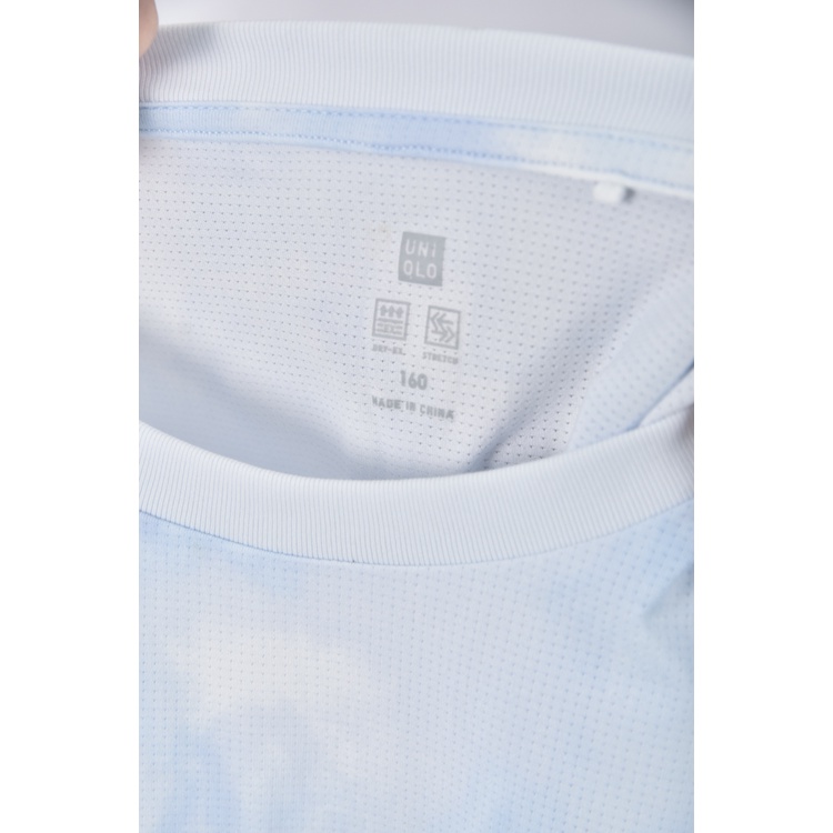 (S) uniqlo質感藍色短袖上衣二手衣, , large