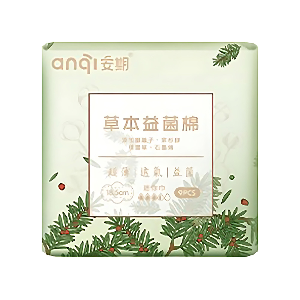 Anqi Herbal Ion Probiotic Sanitary Pad – Light Flow (9 pcs / pack), , large