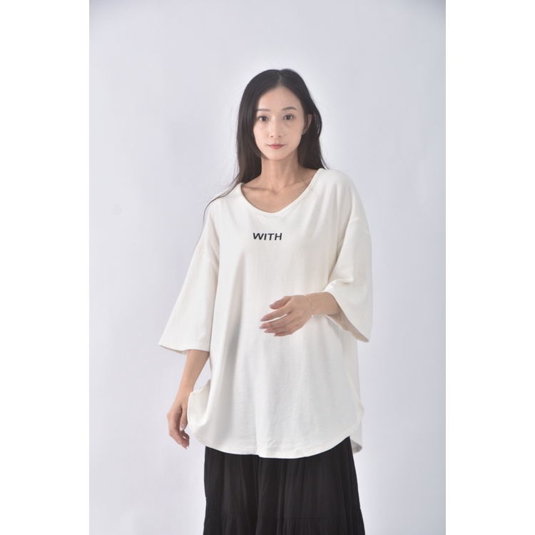 (XL) blackfriday質感棉質純棉杏色短袖上衣二手衣, , large