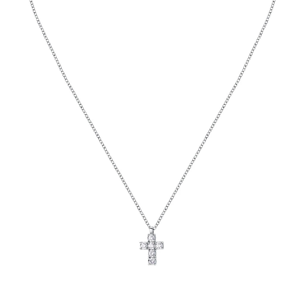 【MORELLATO】TESORI 925純銀2典藏十字架項鍊 SAIW118, , large
