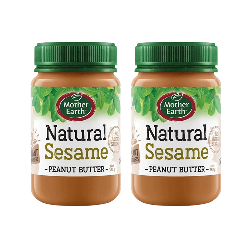 【千歲本舖】紐西蘭Mother Earth超級花生醬(芝麻) 2入組 (效期 2026/07/29), , large