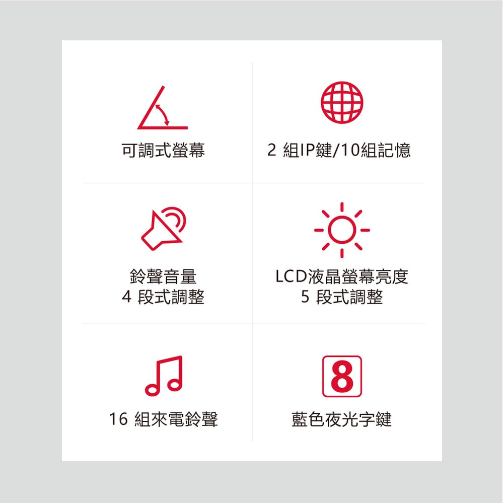 AIWA 愛華 超大字鍵有線電話 ALT-893, , large