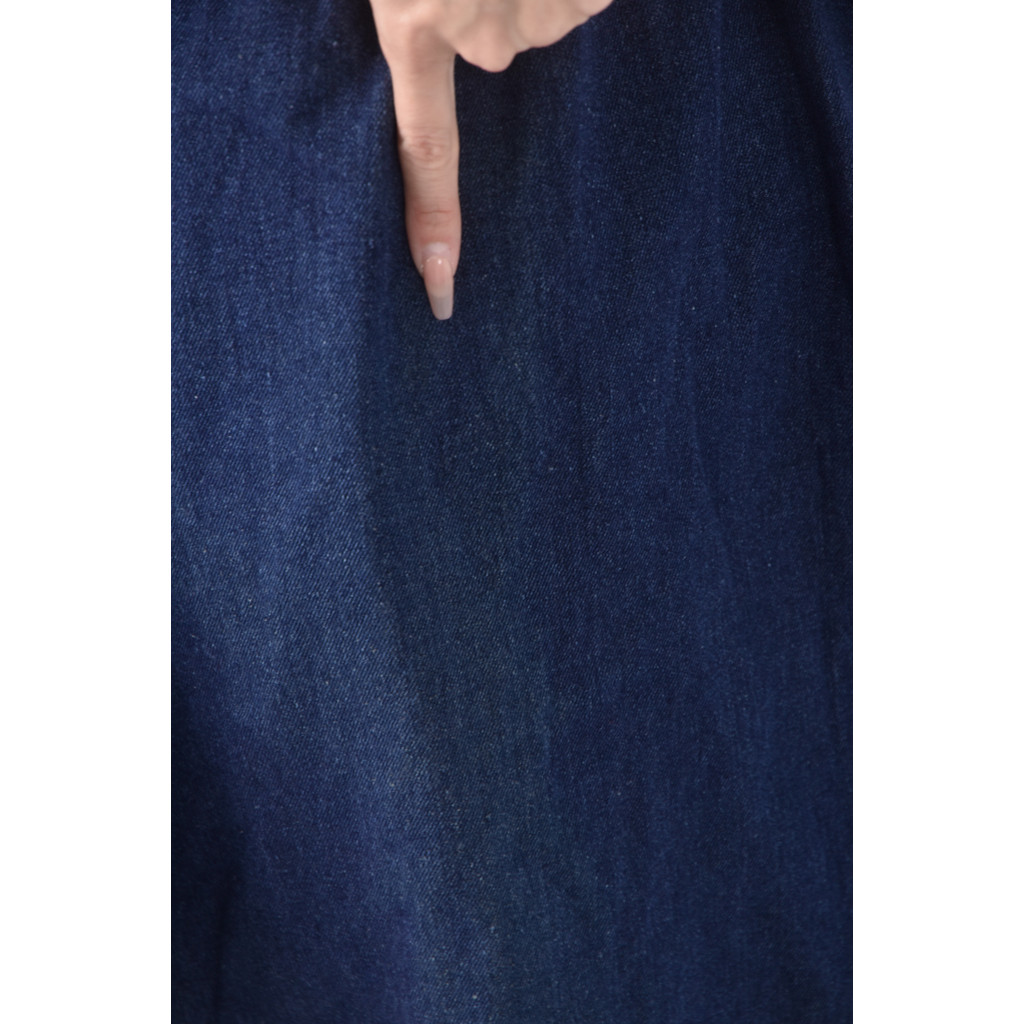 (Ｓ) 丹寧牛仔收腰藍色短裙二手衣, , large