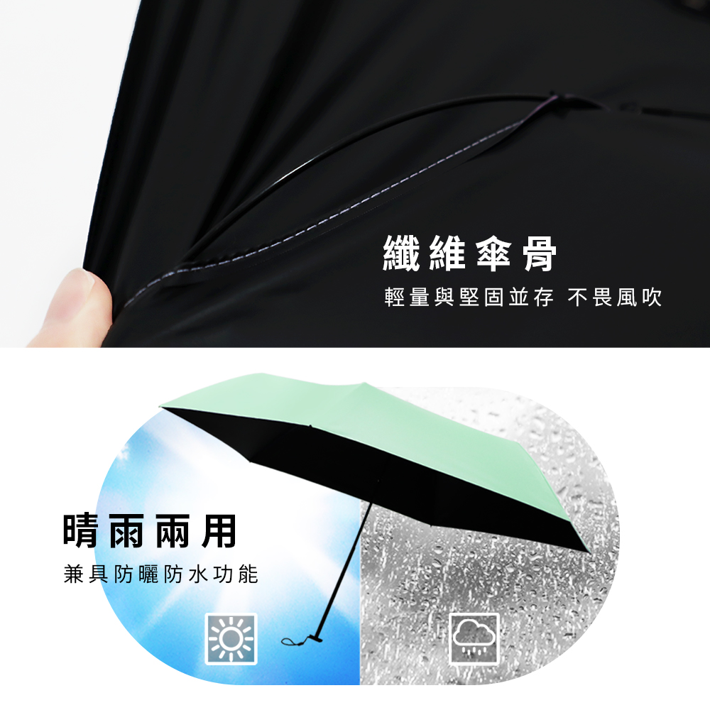[雙龍]UL羽量極輕三折傘 SPF100防曬超細超輕羽毛傘晴雨傘B6573 薰衣紫, , large