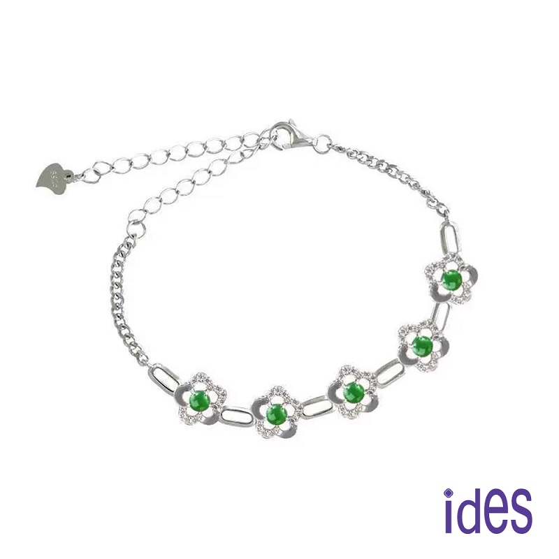 [ides愛蒂思]東方系列設計款玉髓手環手鍊/花團錦簇