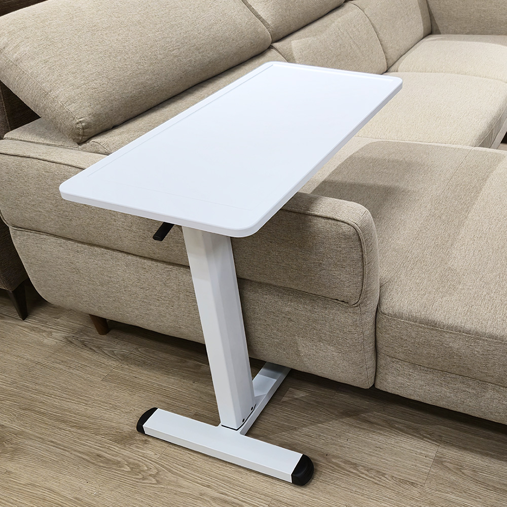 【H&R安室家】台製80X40X1.8cm 氣壓式可移動升降桌 側邊桌 床邊桌 沙發邊桌, , large