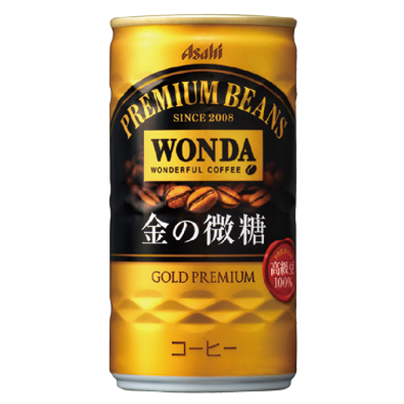 Asahi Wonda 金的微糖咖啡 CAN182ml, , large
