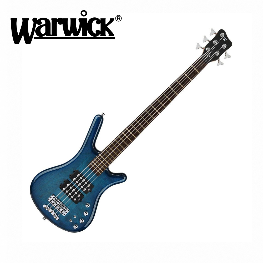 Warwick Teambuilt Pro Series Corvette $$ 5 五弦電貝斯 漸層藍色【敦煌樂器】, , large