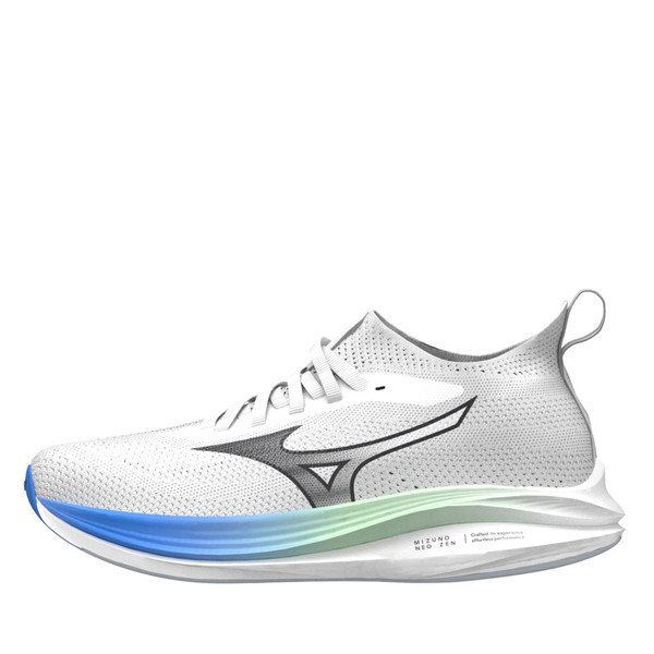 Mizuno Mizuno Neo 男 慢跑鞋 路跑 襪套 緩衝 白灰 [J1GC258601], , large