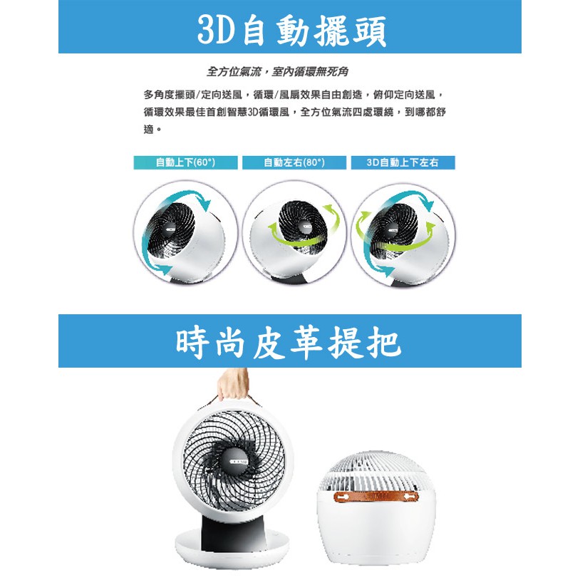 CHIMEI 奇美 DF-10A0CD 10吋 DC 易拆式觸控 3D立體 擺頭循環扇, , large