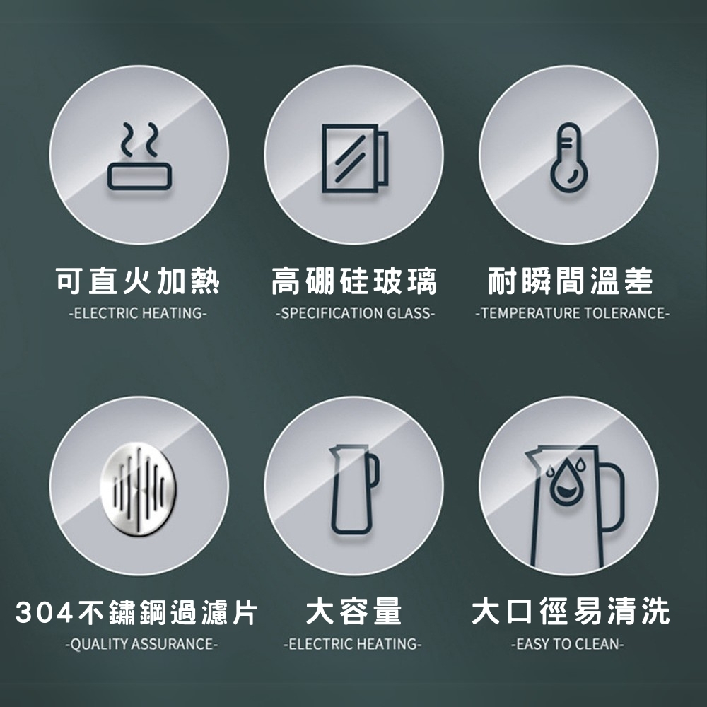 【GlassKing】GK-846 歐式冷水壺 玻璃冷水壺 耐熱泡茶壺 #304不鏽鋼過濾片 大容量冷水壺, , large