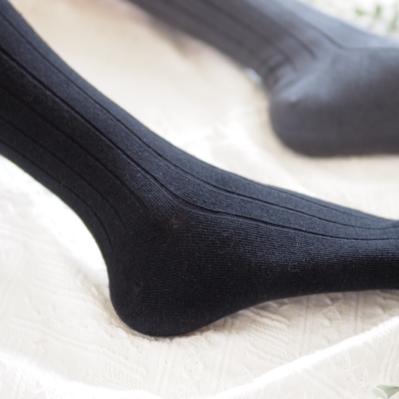 [凱美棉業] 8雙組 白色 MIT台灣製 素色純棉中筒襪 加大款 男襪, , large