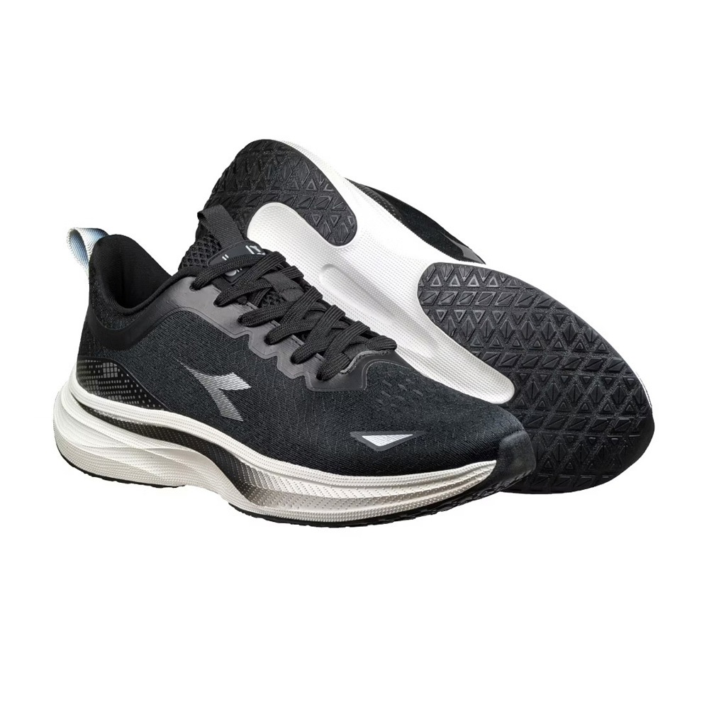 DIADORA迪亞多那 輕量專業慢跑鞋 男運動鞋 男鞋 寬楦 透氣 排濕 散熱 吸震 減壓 足弓支撐 耐磨 止滑 黑 藍, , large