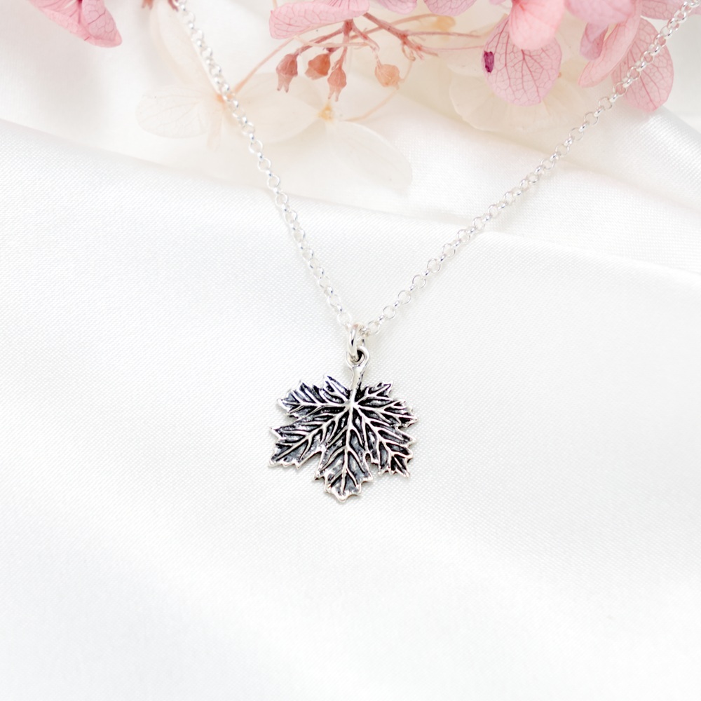 【Angel & Me】楓葉 一葉一生 s925 純銀 項鍊 生日 情人節 禮物, , large