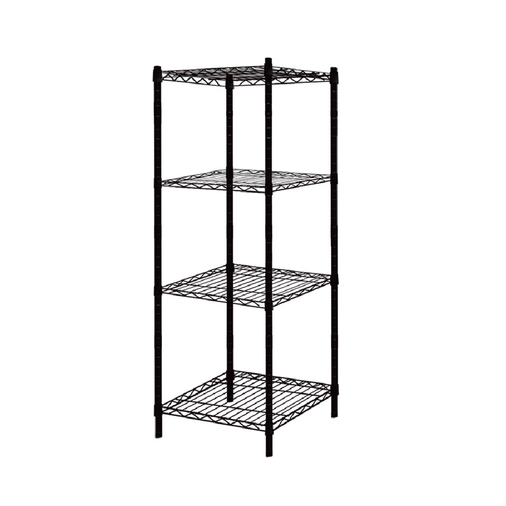 KIWISH 46x40x90H Black 4-Tier Wire Shelving Unit | Heavy Duty Metal Storage Rack | Made in Taiwan, Free Shipping, , large