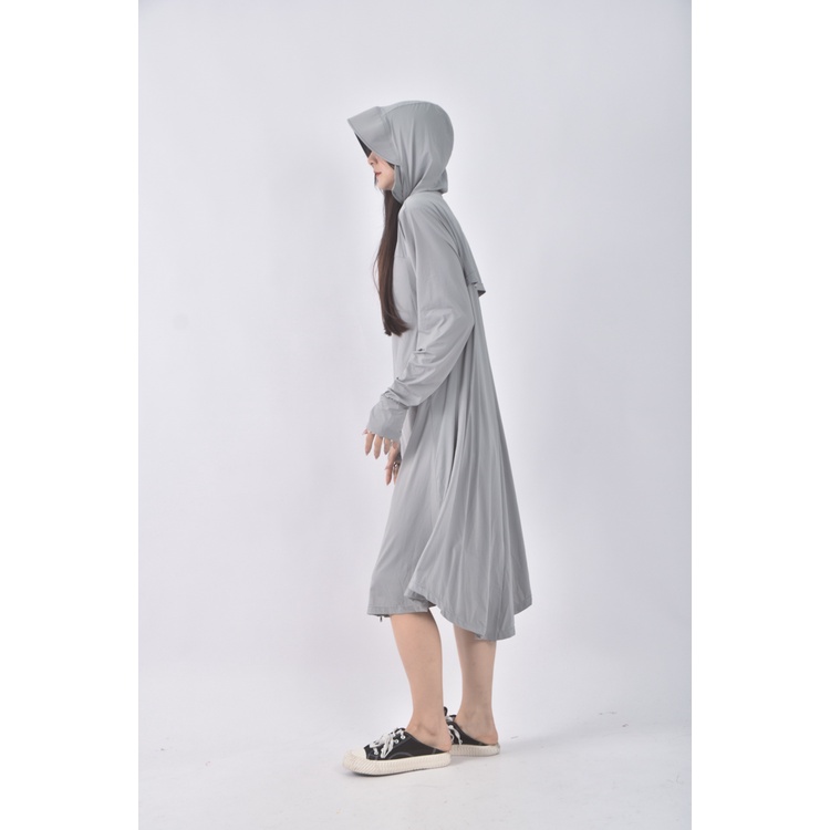 (XL) 質感防曬連帽綠色外套二手衣, , large