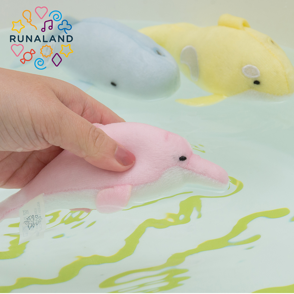 [RUNALAND]Bath Toys Set for Baby Fish Whale Dolphin, , large