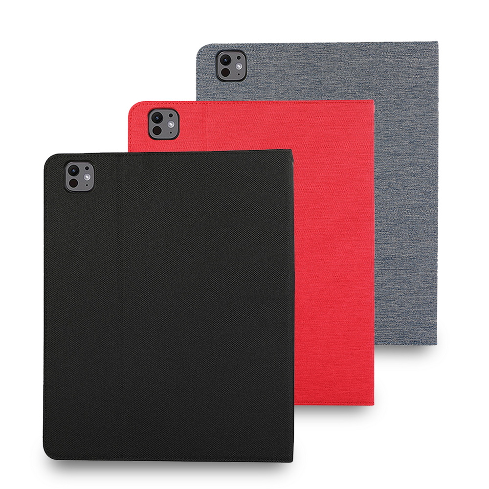 [LP111 Exquisite Fabric Texture Style] iPad Pro 11-inch 2024 Tablet Protective Case (Built-in Pencil Holder Auto Sleep/Wake)