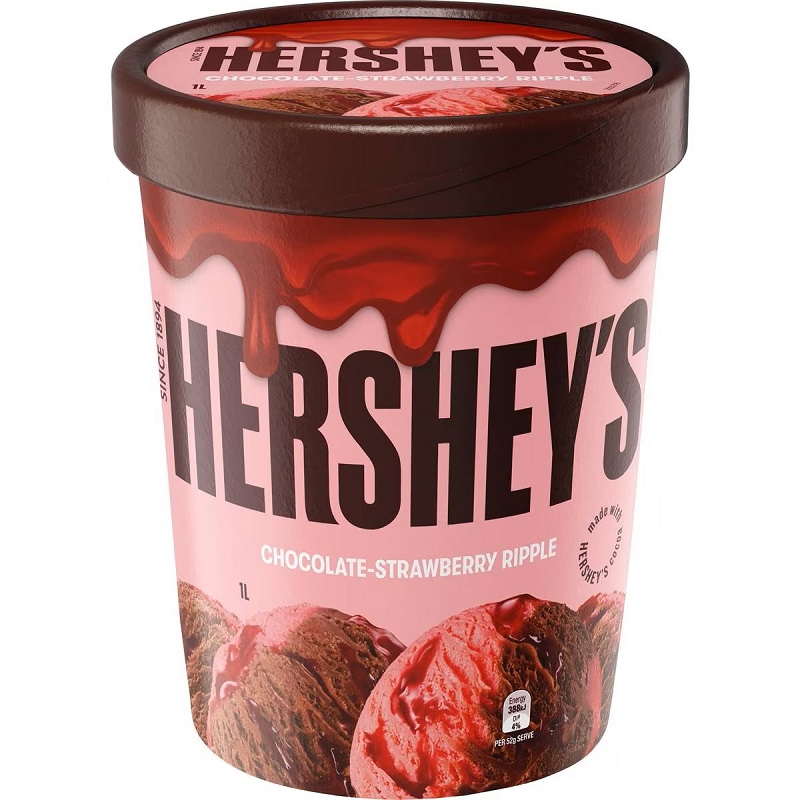 Hersheys Chocolate Strawberry Ice Cream, , large