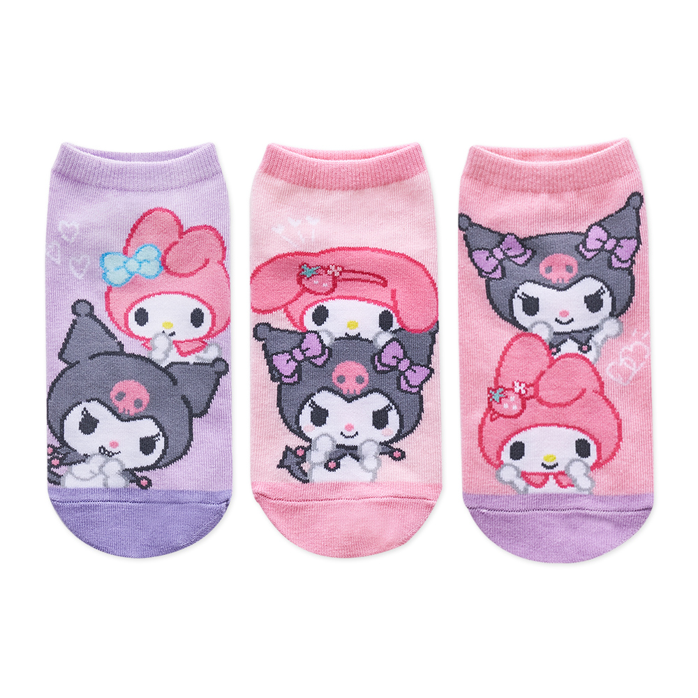 (多款)Sanrio 三麗鷗 酷洛米與美樂蒂童襪 KU-A510【旺達棉品】, , large