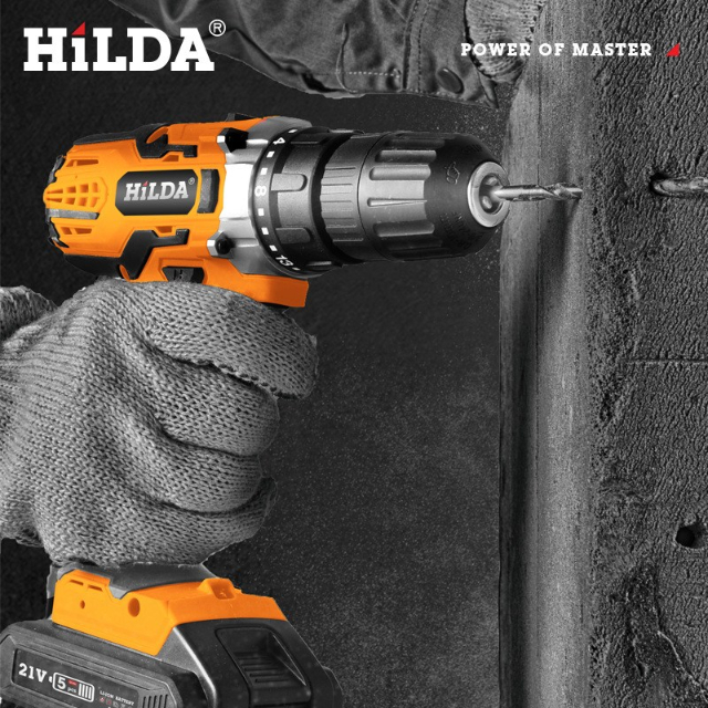 【HILDA】希爾達電動工具 21V 充電式 鋰電電鑽/起子機 標準配備 20件套裝組 HL21-1S, , large