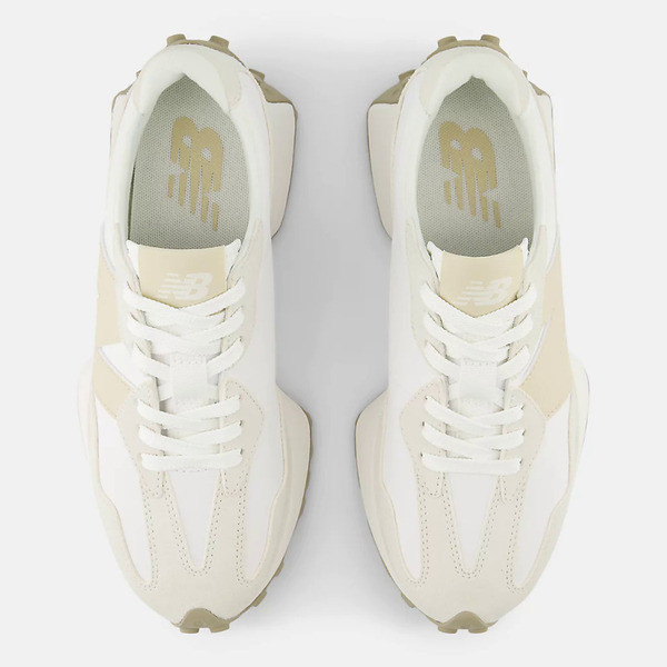 Kixpress-New Balance 女 休閒鞋 運動 經典 復古 NB 327 B楦 舒適 緩震 海鹽杏 [WS327KG], , large